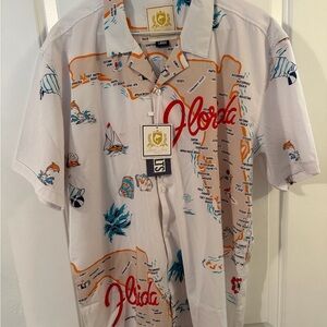 RSVLTS Florida Adventure Map Shirt - White and Orange